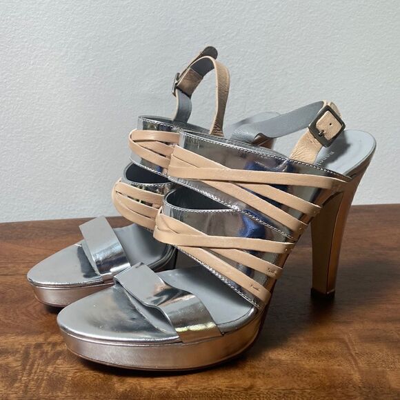 Nanette lepore Silver Heels Size EU 38 - Picture 2 of 12